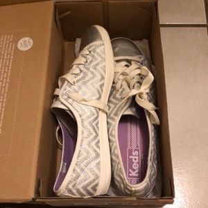 Limited edition silver chevron keds